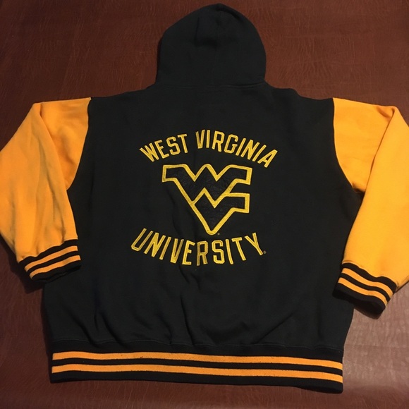 Vtg West Virginia Varsity Style Hoodie - Picture 2 of 7